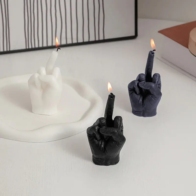 Creative Middle Finger Shaped Scented Candles