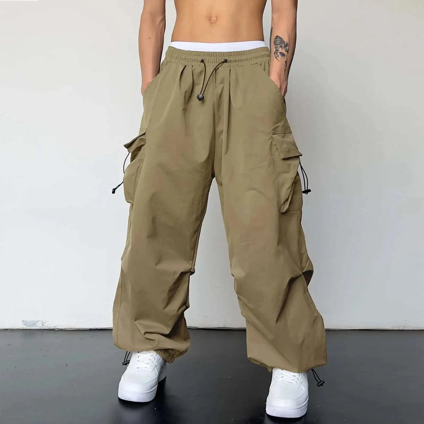 Harajuku Cargo Parachute Pants