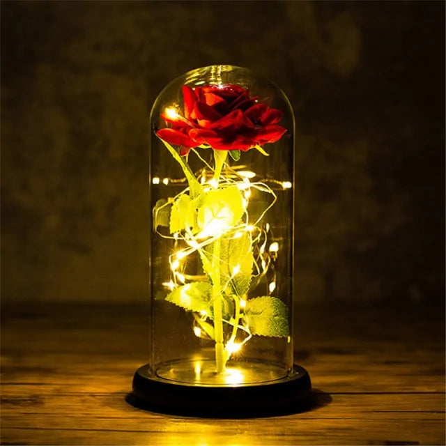 Led Enchanted Galaxy Rose Decor