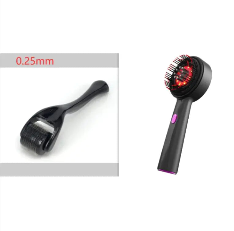 Electric Massage Comb Home Scalp Drain Comb Red Light Anti-slip Hair Care Multi-functional Massage Comb