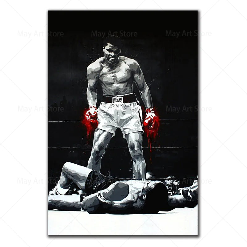 Inspirational Boxing Quote Canvas Wall Art