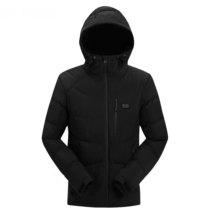 Herren Winter Outdoor USB Infrarot Heizung Kapuzenjacke