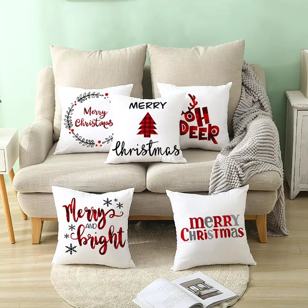 Cartoon Christmas Pillow Cover