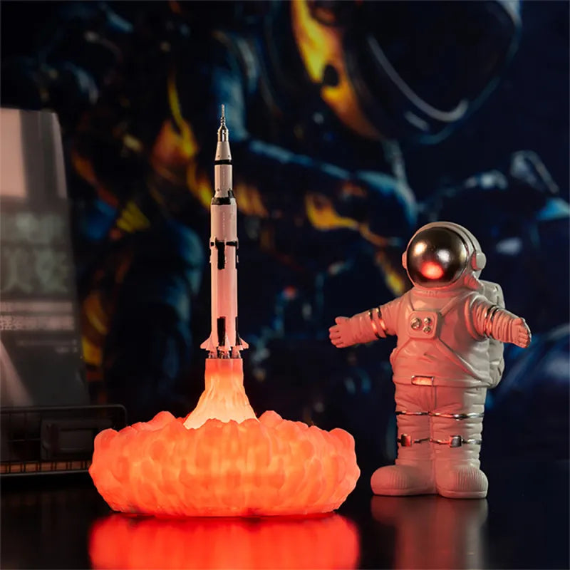 3D Print Rocket Space Shuttle Lamp Night Lamp