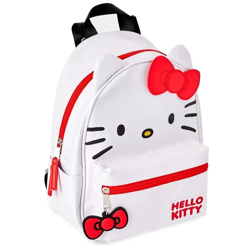 Red White Bow Hello Kitty Backpack Bag