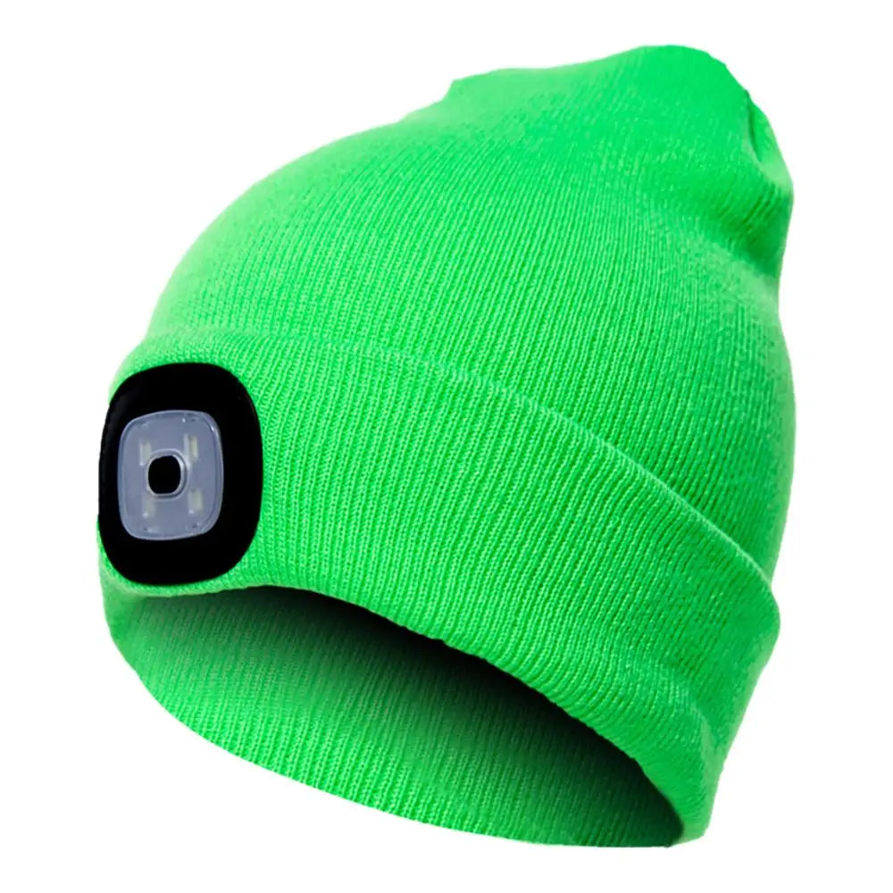 LED Lighted Unisex Winter Cap for Outdoor Activities