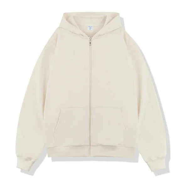 Autumn/Winter Terry Zipper Hoodie