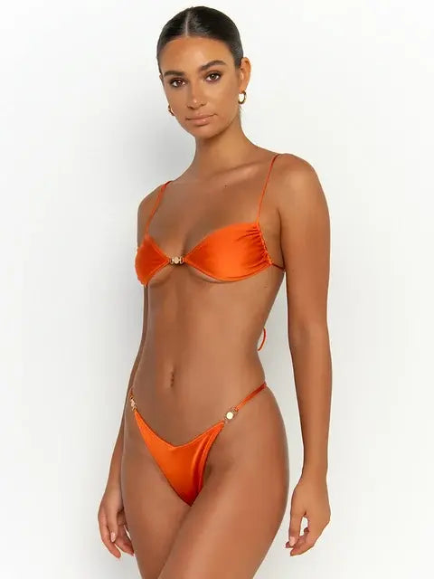 Sexy Micro Thong Push-Up Bikini