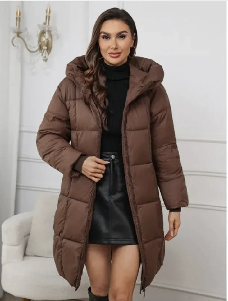 Women’s Hooded Mid-Length Padded Coat