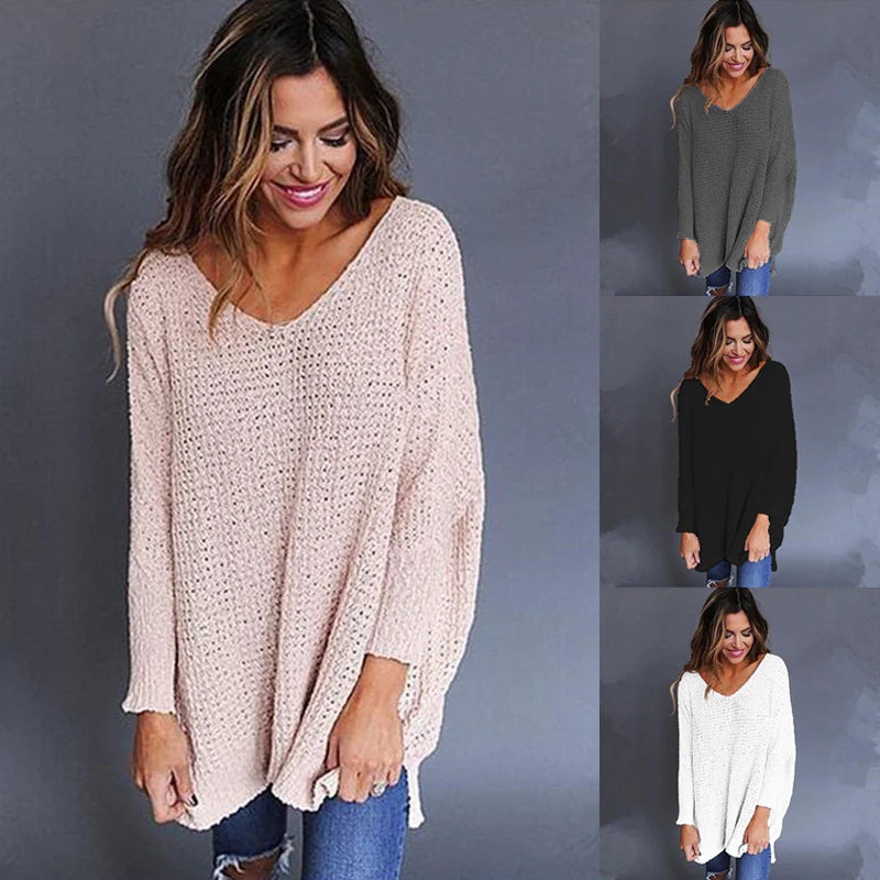 Winter V-neck Sweater Knitwear