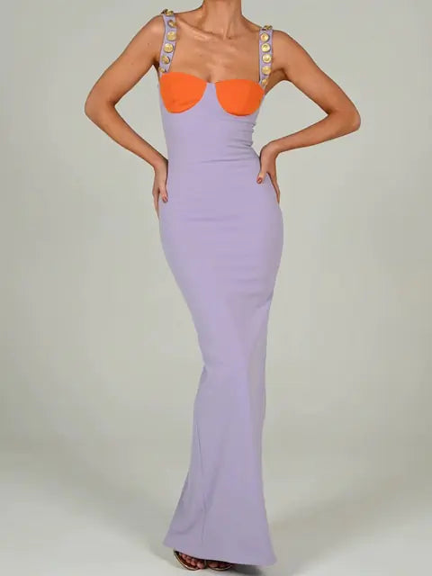 Elegant Strapless Sexy Bodycon Maxi Dress