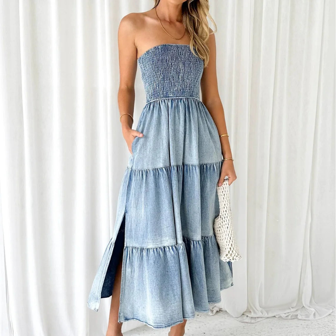 Women's Summer Denim Long Skirt