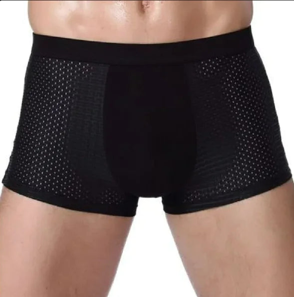 Men's Ice Silk Mesh U-Convex Modal Boxer Briefs