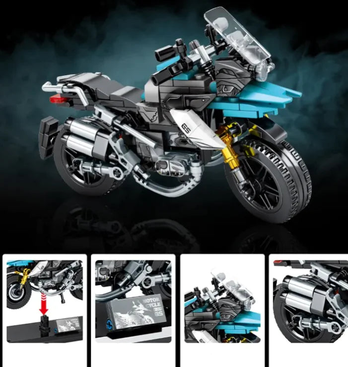 Children's Motorcycle Building Block Ornaments