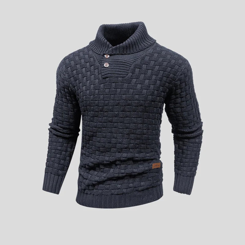 Men's Waffle Pattern Sweater