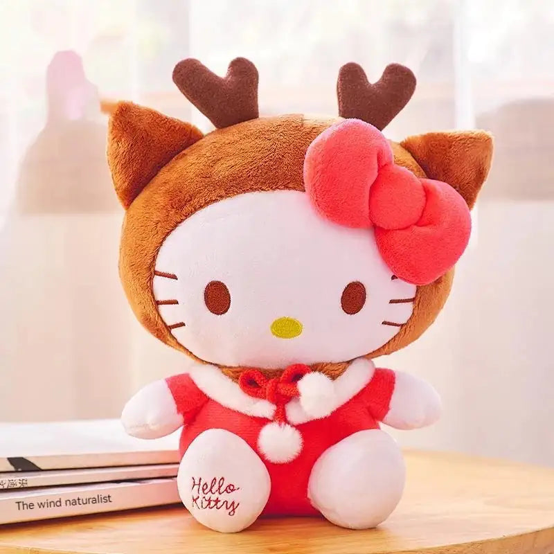 Hello Kitty Christmas Santa Reindeer Plushies