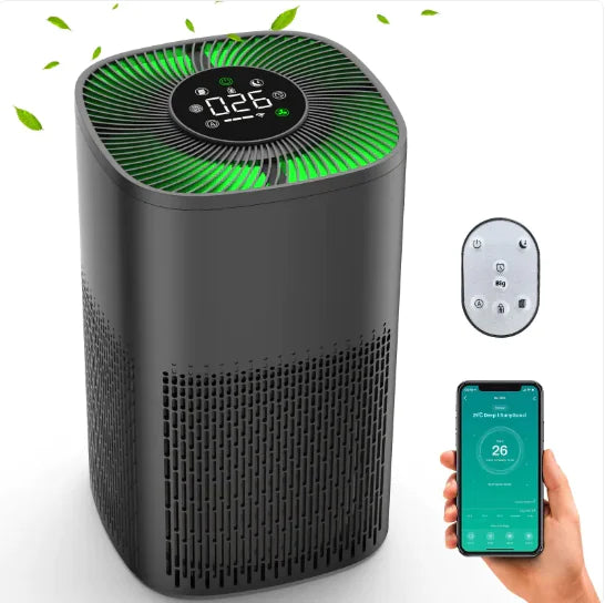 BHTNYOO Smart Air Purifier with H13 HEPA Filter and Sleep Music