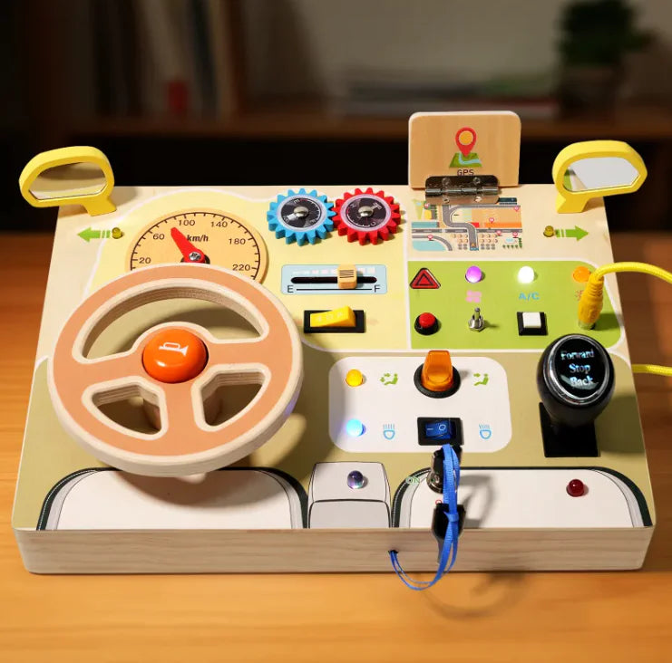 Little Driver Wooden Puzzle Wheel