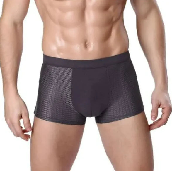 Men's Ice Silk Mesh U-Convex Modal Boxer Briefs