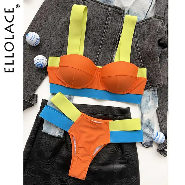 Sexy Bademode mit Patchwork