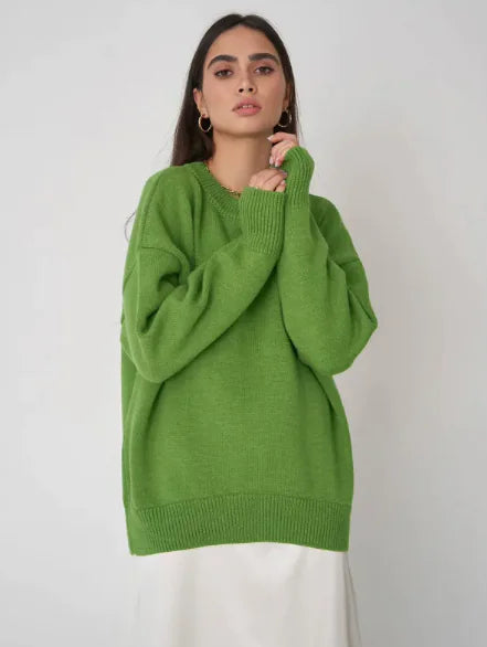 Loose Crew Neck Sweatshirt for Women