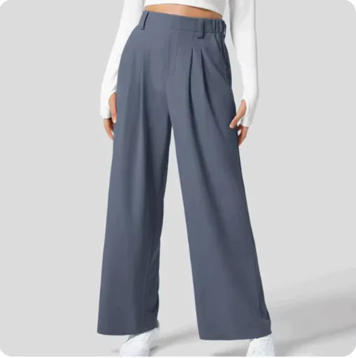 Chic Comfort Women's Casual Trousers with Pockets