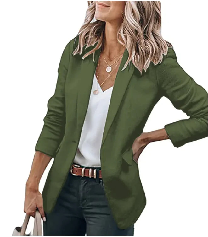 Classic Elegance Long Sleeve Suit Jacket