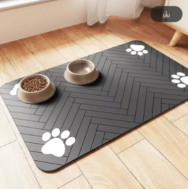 Splash-Proof Feeding Mat for Cats & Dogs | Quick-Drying & Water-Absorbing Floor Protector