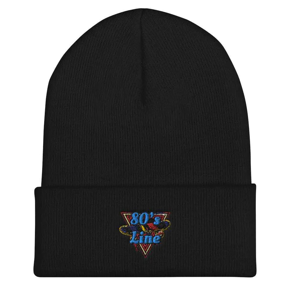 Unisex 80's Line Cuffed Beanie