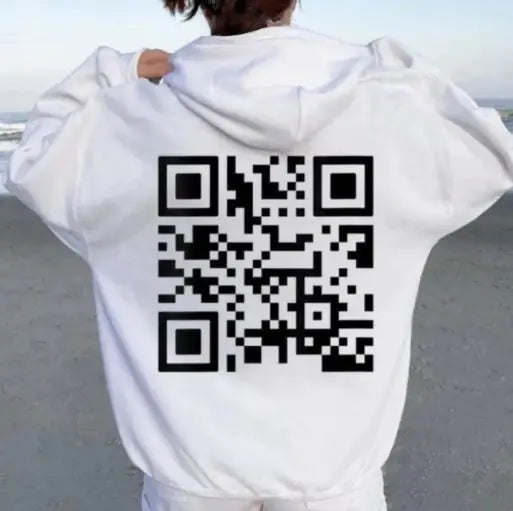 QR code hoodie