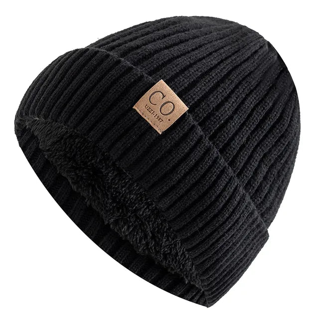 Unisex Two-Tone Winter Knitted Beanie