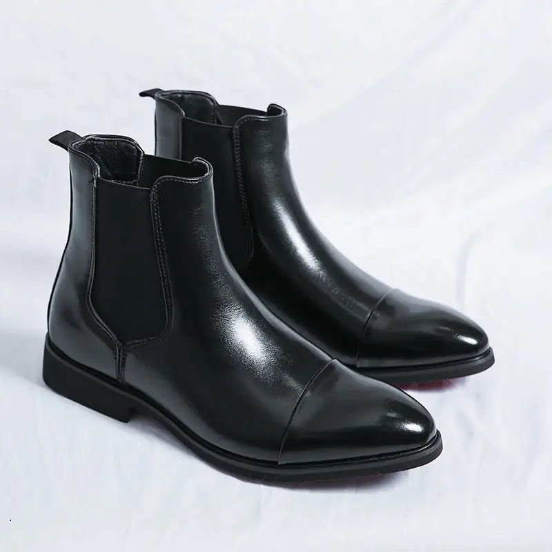 Chelsea Boots mit roter Unterseite für Männer