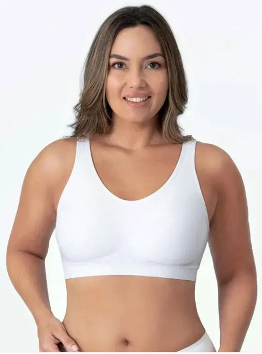 Large Size Light Version Vest Bra Solid Color Base Polyester