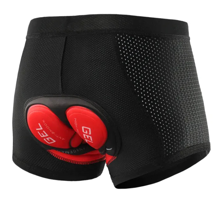 Men's Breathable Cycling Shorts with Shock-Absorbing Gel Padding