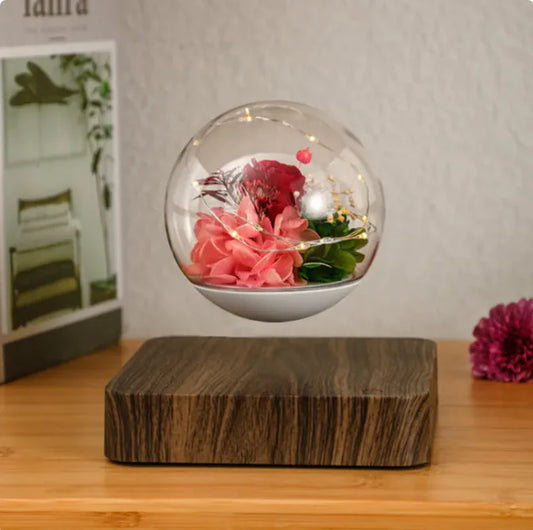 Home Desk Decoration Magnetic Levitation Perpetual Flower Ornament