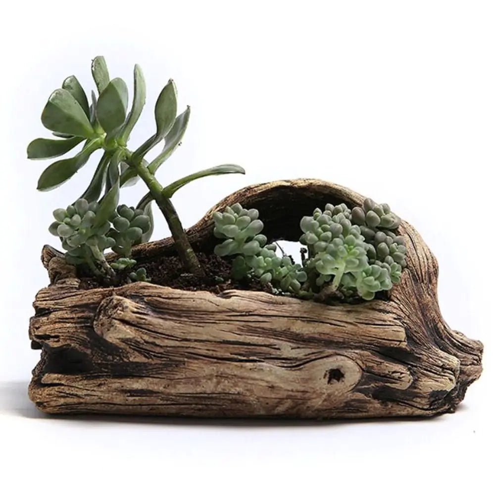 Tree-Shaped Resin Succulent Planter: Outdoor & Indoor Garden Ornament