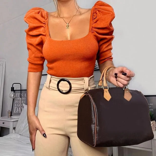 Puff Sleeves Blouse