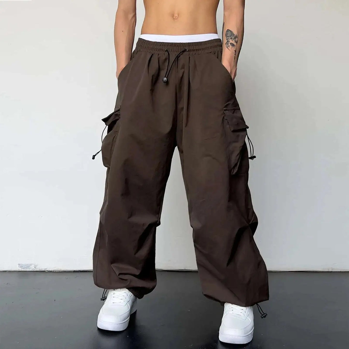 Harajuku Cargo Parachute Pants