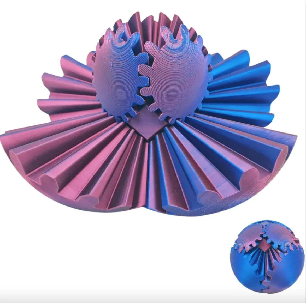 3D Printed Rotating Gear Ball