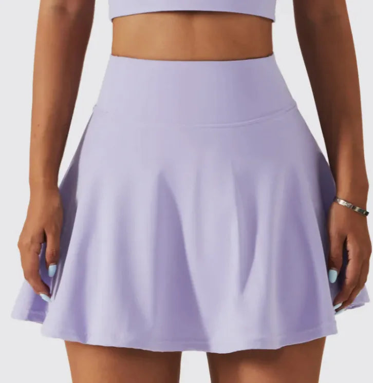 Tennis Skirt Fitness Badminton Fake Two Piece Sport