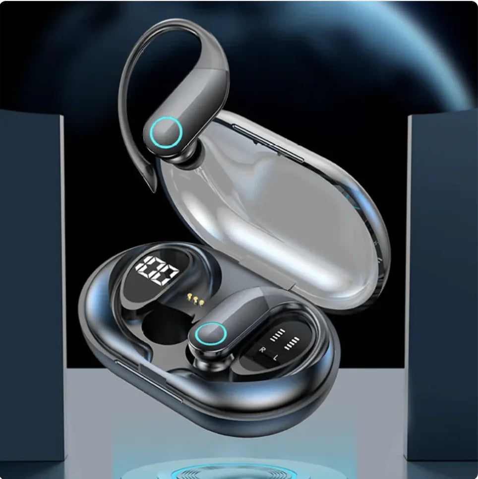 High-Power Bluetooth Sports Headset with Digital Display