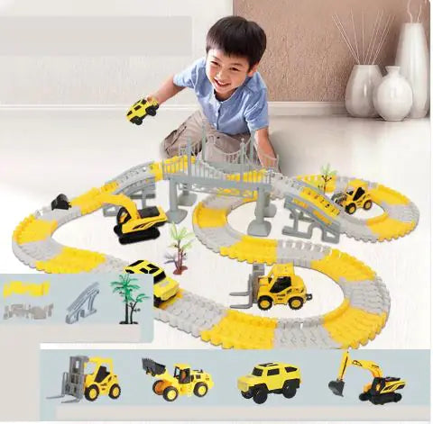 Puzzle Car Rail Toy Set