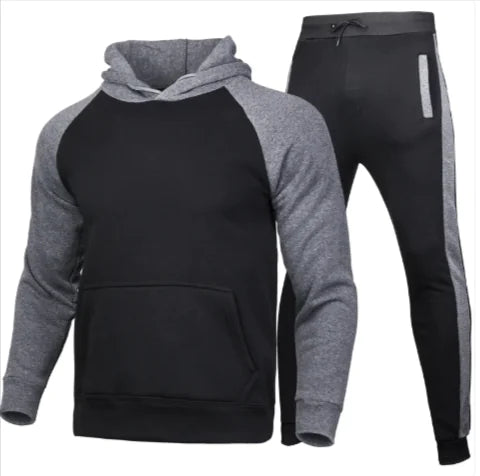 Men's Hooded Cardigan Sports Suit