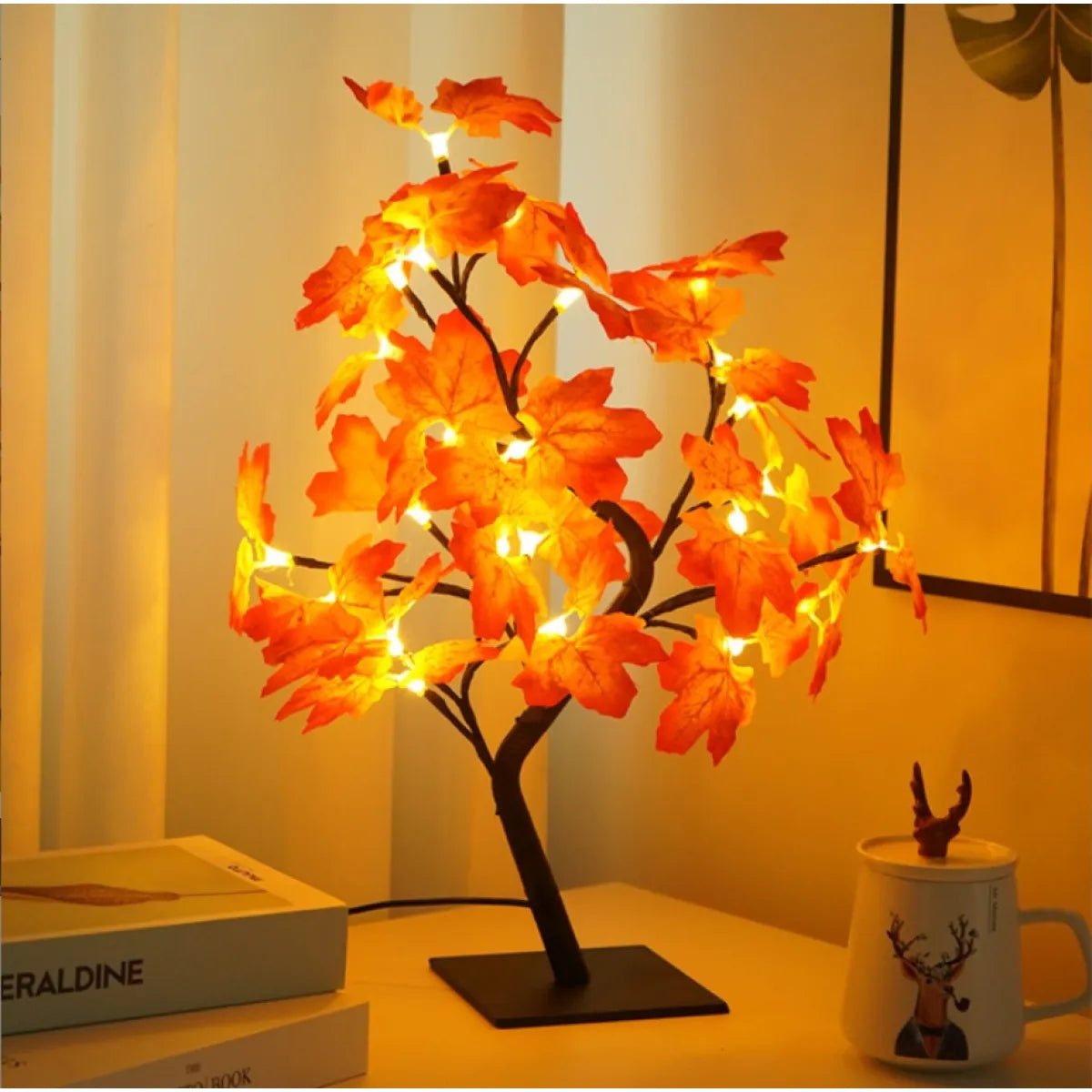 Bedroom Room Rose Tree Lamp Decoration