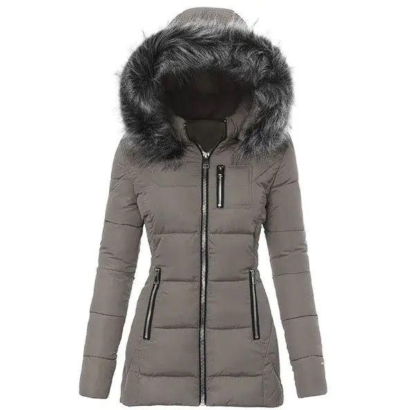 Warme Outdoor-Bergsteigerjacke aus Baumwolle für Damen