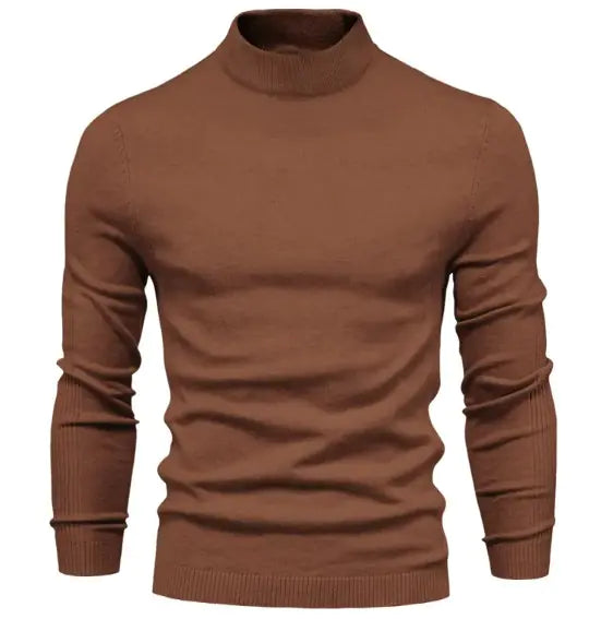 Mid Neck And Slim Trim Sweater