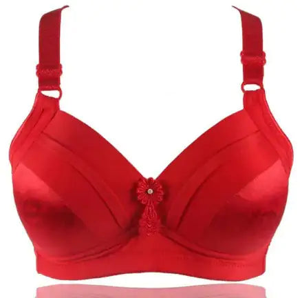 Atmungsaktives Baumwoll-Bralette, modische Dessous, ohne Bügel, Übergröße