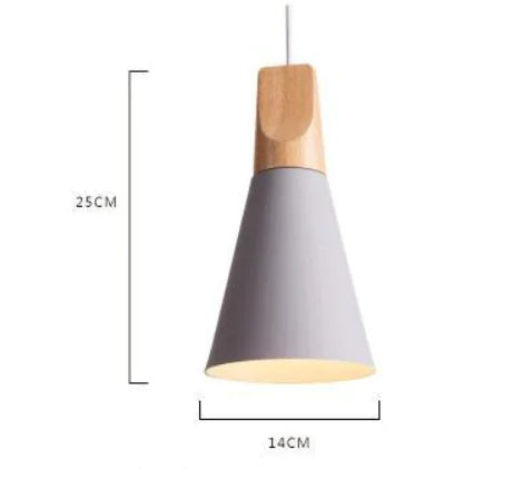 Wooden Funnel Pendant Lights