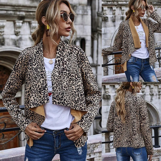 Leopard Print Jacket Women