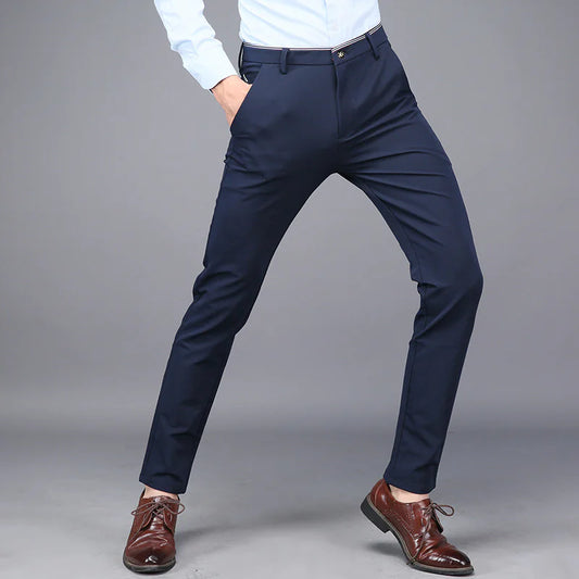 Men's Elastic Suit Pants